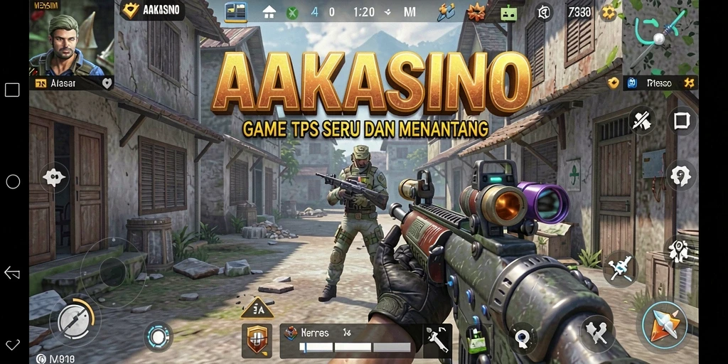 Screenshot AAKASINO menunjukkan aksi seru dalam pertempuran TPS.