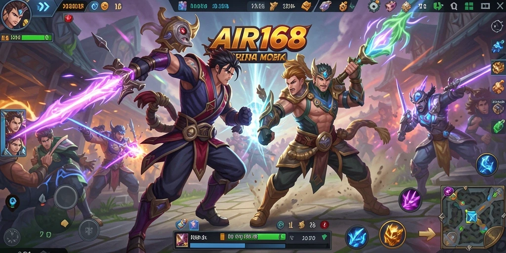 Screenshot dari gameplay menegangkan di AIR168.