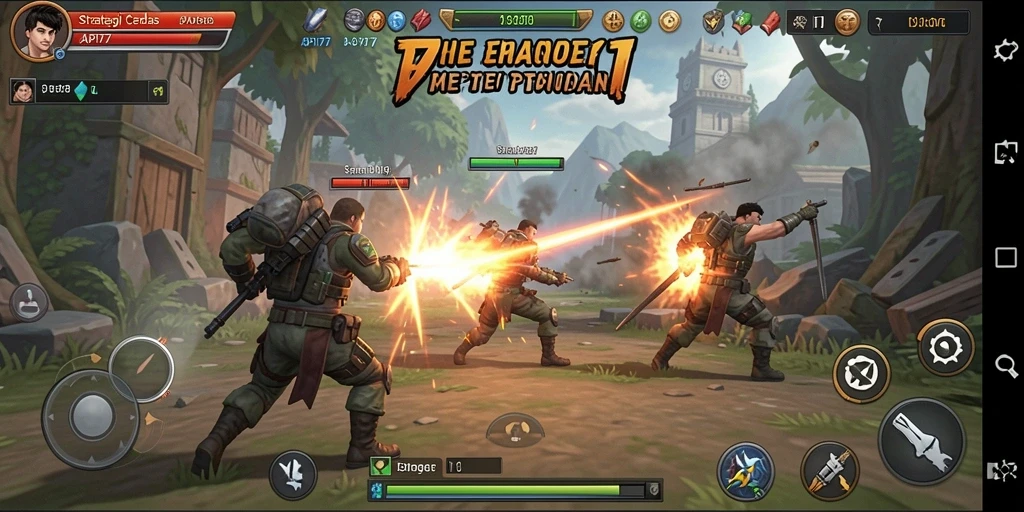 Tampilan seru gameplay strategi di API77.