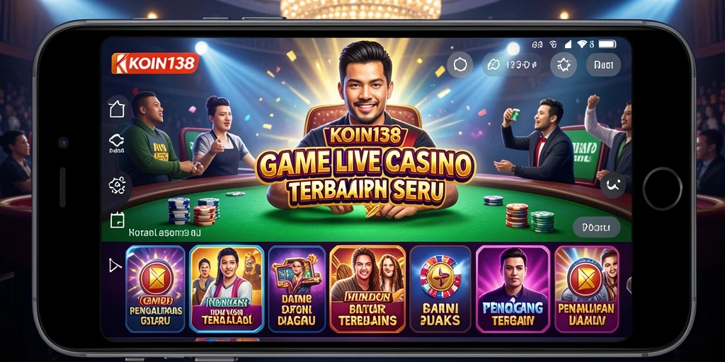 Tampilan gameplay KOIN138 dengan dealer live dan interaksi seru.