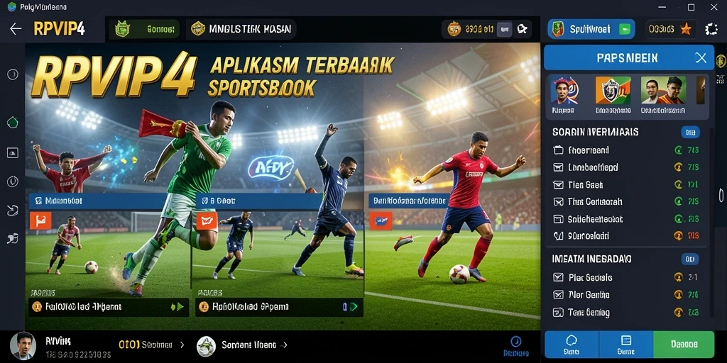 Tampilan antarmuka RPVIP4 yang menarik saat bermain Sportsbook.
