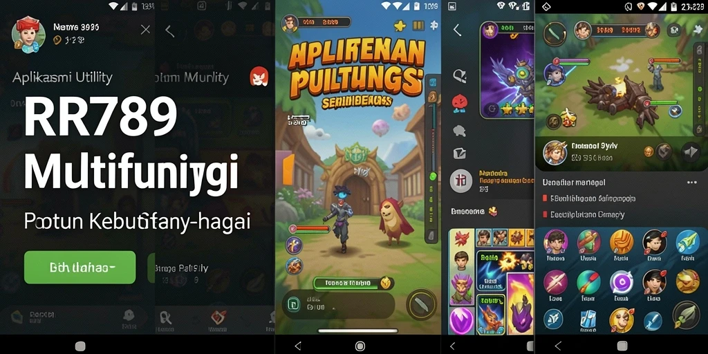 Tampilan antarmuka aplikasi Utility RR789 yang modern dan intuitif.