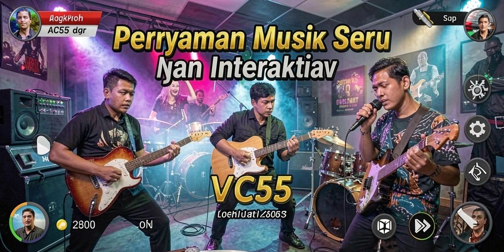 Tampilan gameplay interaktif VC55 yang menarik dan menyenangkan.