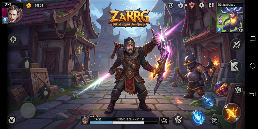 Tangkapan layar utama dari gameplay RPG ZK6 yang menegangkan.