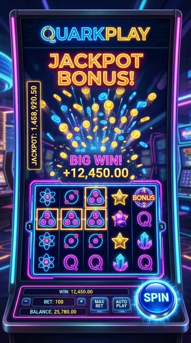 Tampilan utama aplikasi quarkplay yang menarik.
